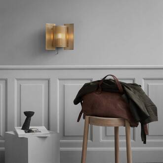 Northern Butterfly perforated wandlamp, messing