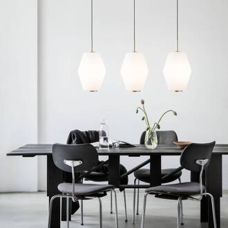 Northern Dahl hanglamp mat messing mat messing, wit