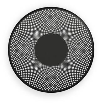 Northern LED wandlamp Glint, zwart mat, staal, Ø 25 cm