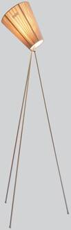 Northern Oslo Wood vloerlamp staal/beige staal, beige