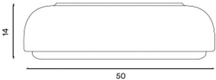 Northern Over Me plafondlamp antraciet 50 cm antraciet, opaal