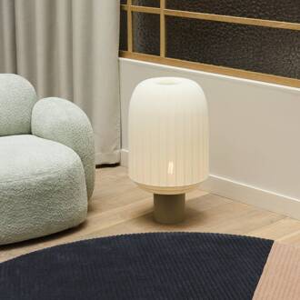 Northern vloerlamp Tradition, textiel, offwhite, E27 offwhite, grijsbeige