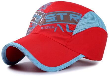 Northwood Mode Zomer Kinderen Baseball Cap Kinderen Ademend Cartoon Snapback Hoeden Outdoor Jongen Meisjes Zonnehoed Size 51-54Cm Rood