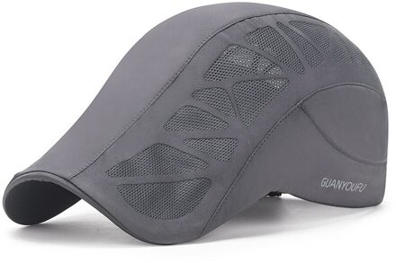 Northwood Solid Heren Zomer Cap Met Mesh Baretten Ademend Outdoor Vrouwen Hoed Snel Droog Maat Verstelbaar Gorras Planas Donkergrijs