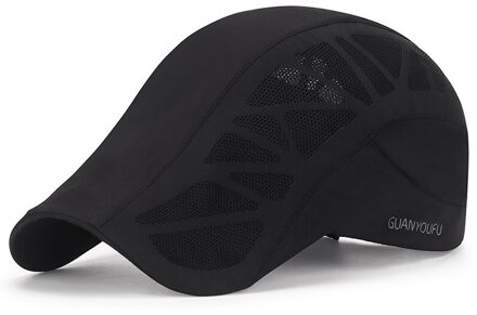 Northwood Solid Heren Zomer Cap Met Mesh Baretten Ademend Outdoor Vrouwen Hoed Snel Droog Maat Verstelbaar Gorras Planas zwart
