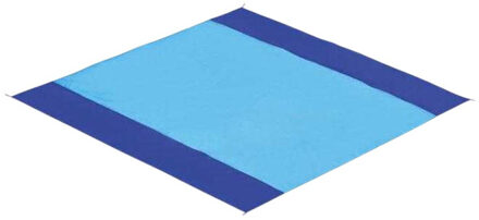 Nosand groot lichtgewicht strandmat Blauw - One size