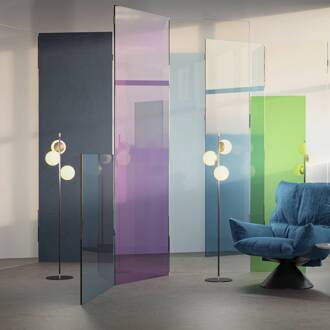 Nostalgia vloerlamp goud, zwart, wit