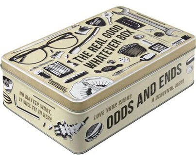 Nostalgic Art Nostalgic Art?Bewaarblik/opbergblik - Whatever Odds & Ends - Metaal?- 23 x 16 x 7 cm - 2,5 liter