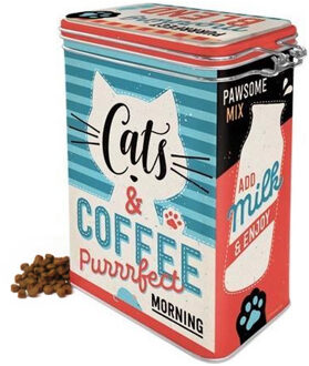 Nostalgic Art Nostalgic Art?Bewaarblik/voorraadblik - voor kattensnoepjes/kattenvoer/kattenbrokken - 1,3 liter?