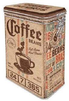 Nostalgic Art Nostalgic Art?Koffie bewaarblik? - Metalen - luchtdicht - 1300 ml -?nostalgische uitstraling