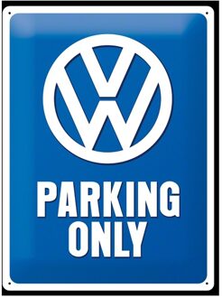 Nostalgic Art Wandbord - Volkswagen Parking Only -30x40cm