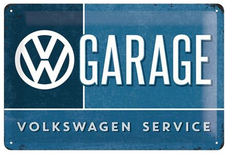 Nostalgic Art Wandbord – VW Garage Volkswagen Service - 20x30 cm