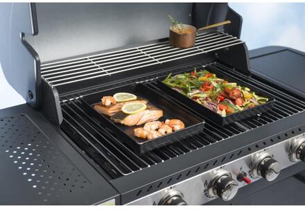 NOSTIK BBQ schaal 1,5L 18x28x3cm zwart