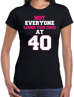 Not everyone looks this good at 40 cadeau t-shirt zwart voor dames - 40 jaar verjaardag kado shirt / outfit M