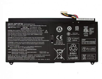 Notebook battery for Acer Aspire-S7-392 Series AP13F3N 7.5V 6250mAh - small