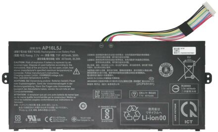 Notebook battery for Acer Swift 5 SF514-52T SF514-53T Series AP16L5J 7.7V 36Wh