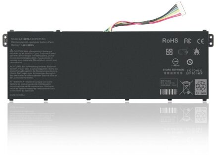 Notebook battery for Aspire E3-111 ES1-311 V3-111 V5-122 Series AC14B18J 11.4V 2200mAh (Not compatible with 15.2V) - small