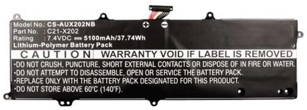 Notebook battery for ASUS VivoBook S200 S200E series 7.4V 5000mAh - small