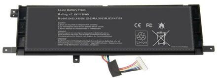 Notebook battery for Asus X553MA X553M P553M series 7.2V 4080mAh - small
