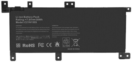 Notebook Battery for Asus X556UA X556UB C21N1509 7.6V 5000mAh