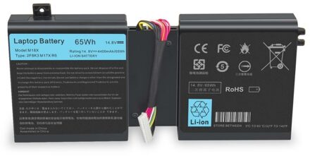 Notebook battery for Dell 17 17X M17X R5 18 18X M18X 14.8V 86Wh - small