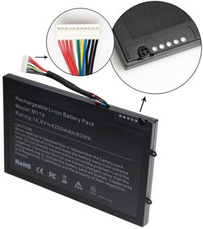 Notebook battery for DELL Alienware M11x M14x R1 R2 series 14.4V /14.8V 4200mAh - small