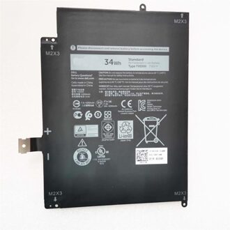Notebook battery for Dell Latitude 7285 Series 2-in-1 7.6V 34Wh C668F - small