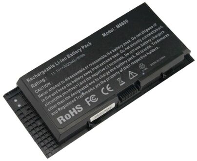 Notebook battery for Dell Precision M4600 M4800 M6600 M6700 M6800 series 11.1V 4400mAh