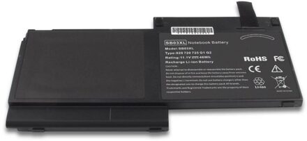 Notebook battery for HP EliteBook 720 725 820 G1 G2 series 11.25V 46Wh - small