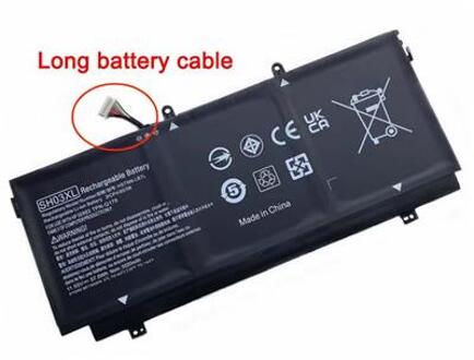 Notebook battery for HP Spectre x360 13-AB 13-AC 13-w 11.55V 57.9Wh 10 pins connector - small