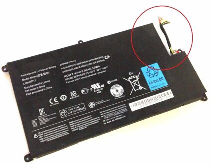 Notebook battery for Lenovo IdeaPad U410 series 7.4V 8060mAh with short wire - small