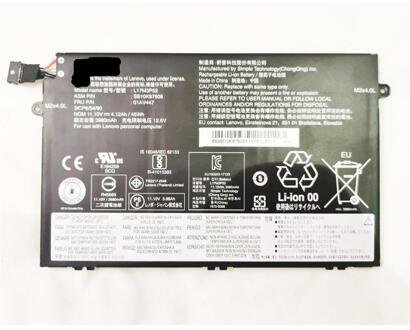 Notebook battery for Lenovo Thinkpad E480 E580 E590 Series L17M3P52 11.1V 45Wh