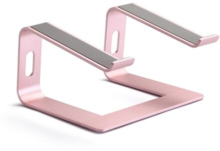 Notebook Computer Beugel Macbook Aluminium Stabiele Basis Desktop Kantoor Computer Beugel Warmteafvoer Anti-Val Beugel roze