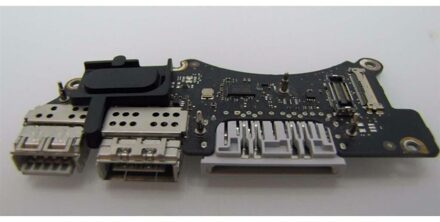 Notebook DC Jack Audio USB IO Board for Apple Macbook Pro 15" Retina A1398 Late 2013 pulled - small