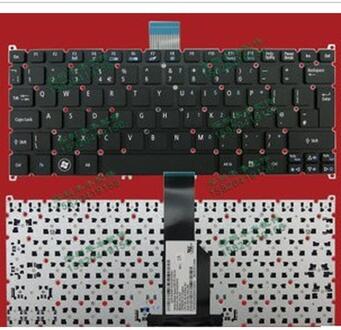 Notebook keyboard for Acer Aspire One 725 756 UK layout without frame
