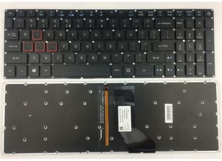 Notebook keyboard for Acer Nitro AN515-51 VX5-793 with red backlit 32PIN - small