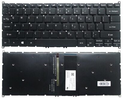 Notebook keyboard for Acer Spin 5 SP513-51 with backlit pulled - small