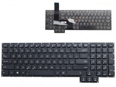 Notebook keyboard for ASUS G750 G750JX without frame black