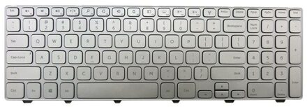 Notebook keyboard for Dell Inspiron 15-7000 15-7537 Silver Backlit - small
