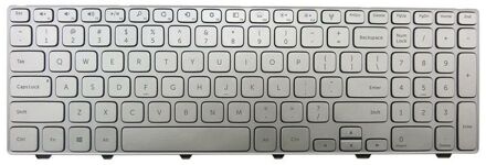 Notebook keyboard for Dell Inspiron 15-7000 15-7537 Silver Backlit