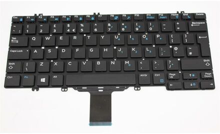 Notebook keyboard for Dell Latitude 5280 5288 7280 with backlit big 'Enter'