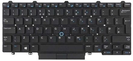 Notebook keyboard for Dell Latitude E5450 Backlit without Frame big 'Enter' - small