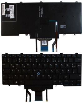 Notebook keyboard for Dell Latitude E5450 Backlit without Frame German