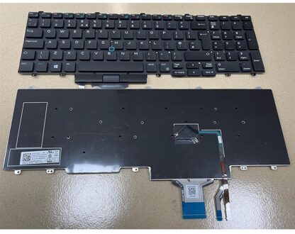 Notebook keyboard for Dell Latitude E5550 E5570 Precision 3510 with pointstick big 'Enter' - small