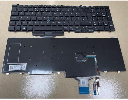 Notebook keyboard for Dell Latitude E5550 E5570 Precision 3510 with pointstick big 'Enter'