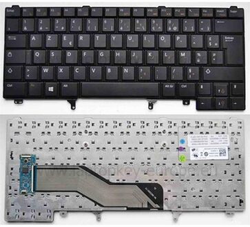 Notebook keyboard for Dell Latitude E6320 E5420 E5430 with Point Stick AZERTY pulled - small