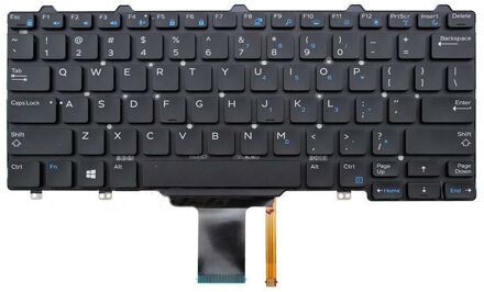 Notebook keyboard for Dell Latitude E7250 backlit