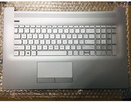 Notebook keyboard for HP 17-BY 17-CA with topcase touchpad backlit silver