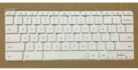 Notebook keyboard for HP Chromebook 14-Q white pulled - small