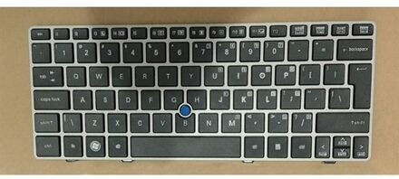Notebook keyboard for HP Elitebook 2560P 2570P with silver frame - small
